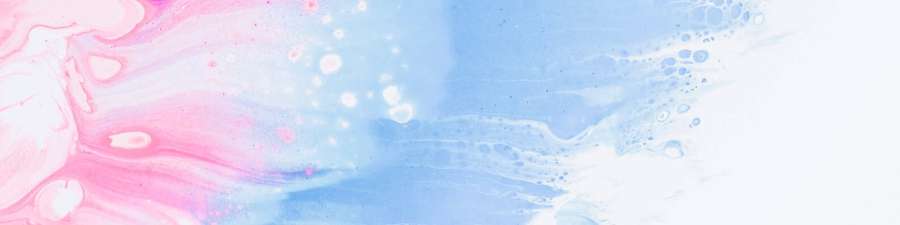 Abstract watercolor swirl of pink and blue with white bubbles and speckles. — Linkedin Banner Background