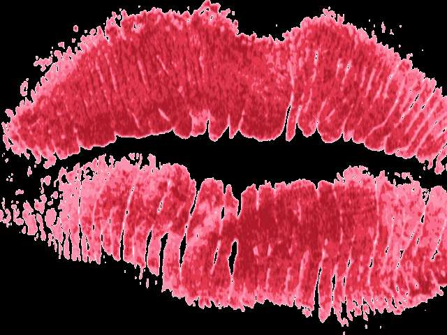 Bold pink lips with textured splatter effect on black background. — Lip PNG