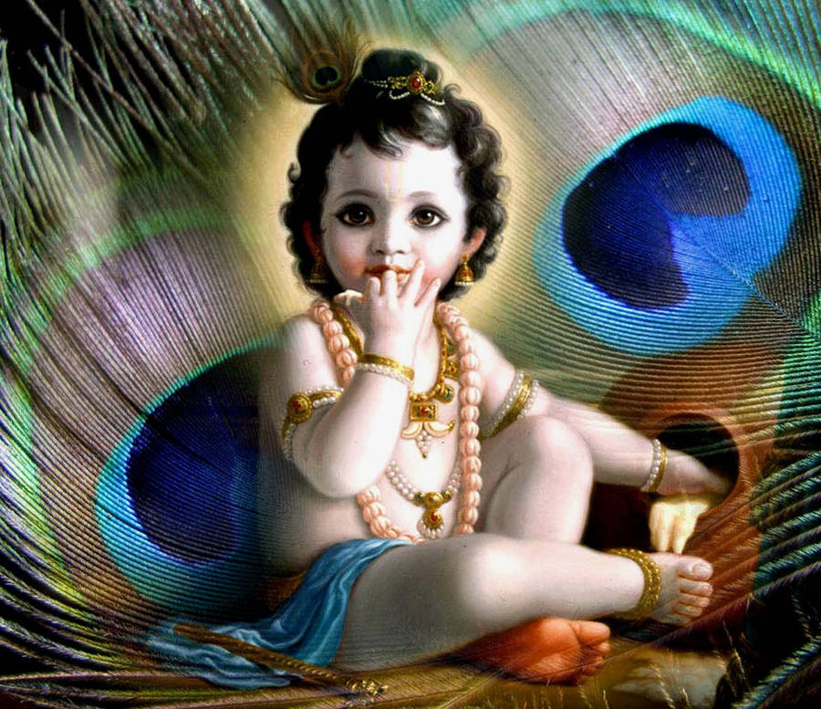 Little Krishna Hd Achtergrond