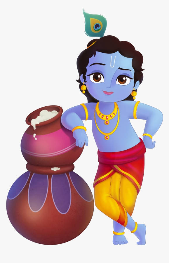 Little Krishna Hd Wallpaper