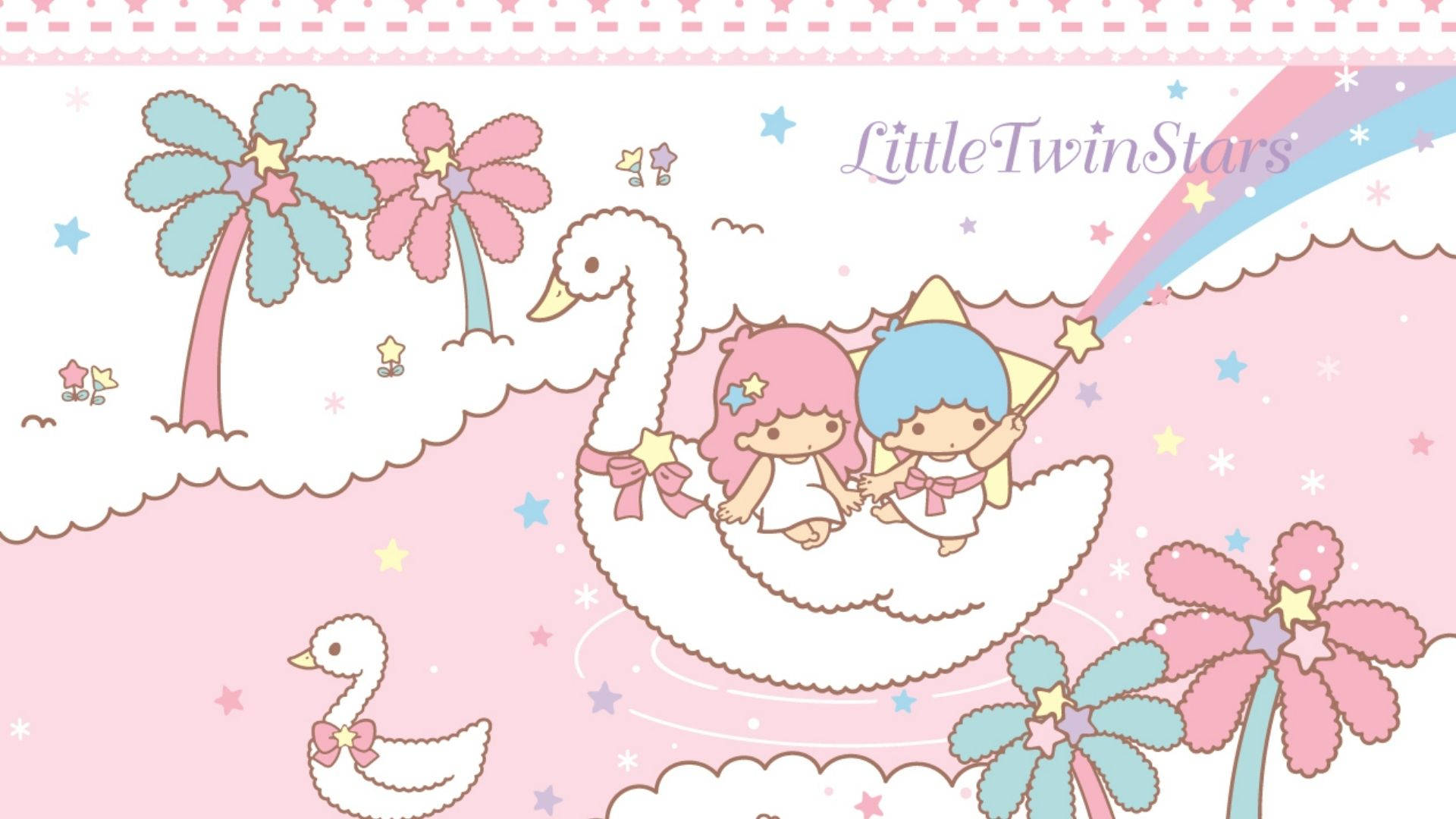 Little Twin Stars Wallpaper