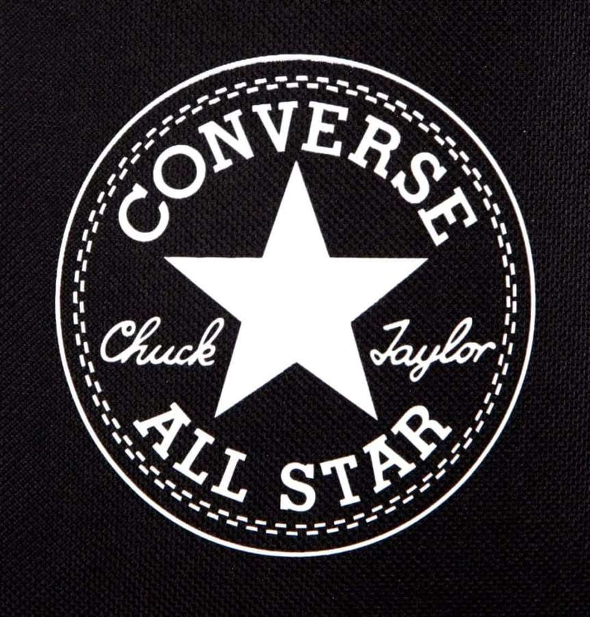 Parche del logotipo de Converse All Star sobre tela negra — Logo de Converse Fondos de pantalla