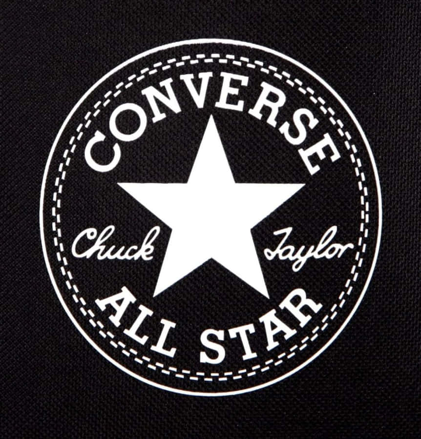 Parche del logotipo de Converse All Star sobre tela negra — Logo de Converse Fondos de pantalla