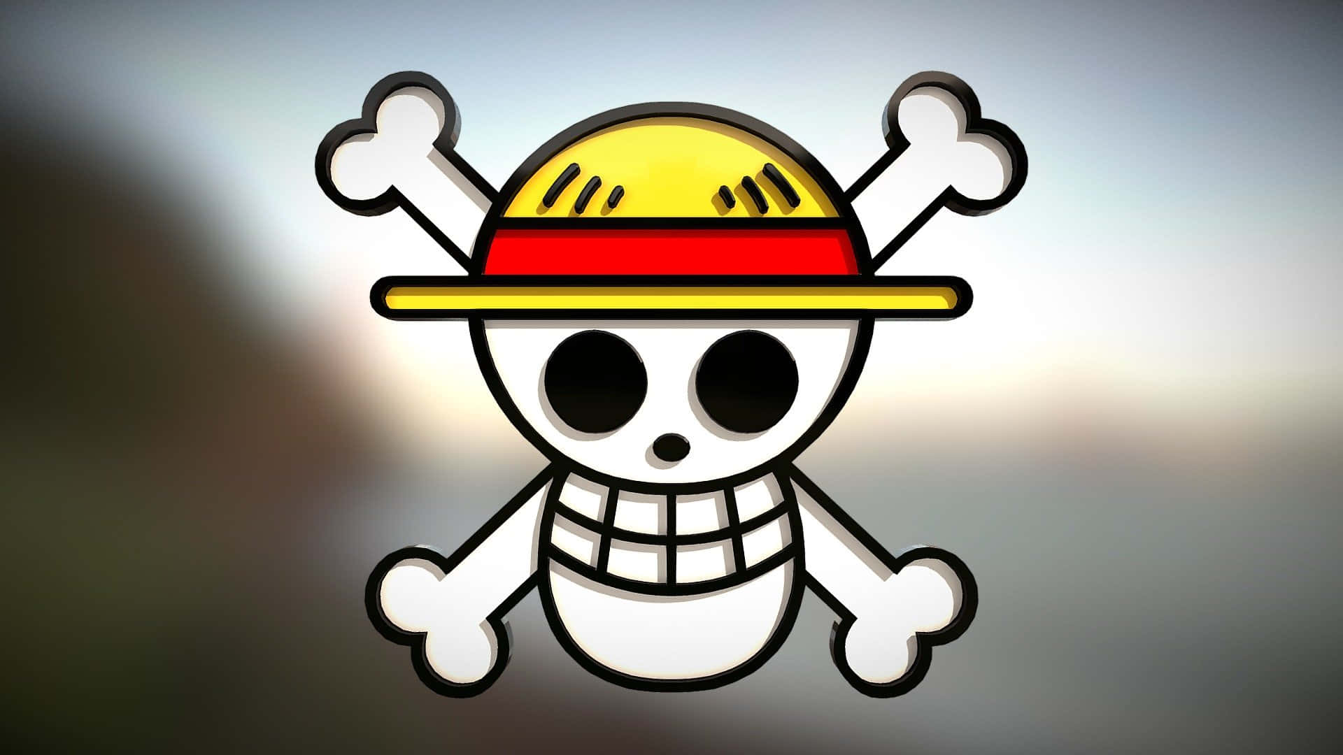 Logo De Sombrero De Paja Fondo de pantalla