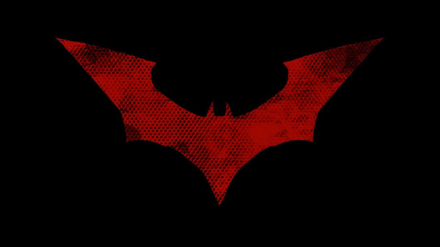 Logo Rosso Di Batman Sfondo
