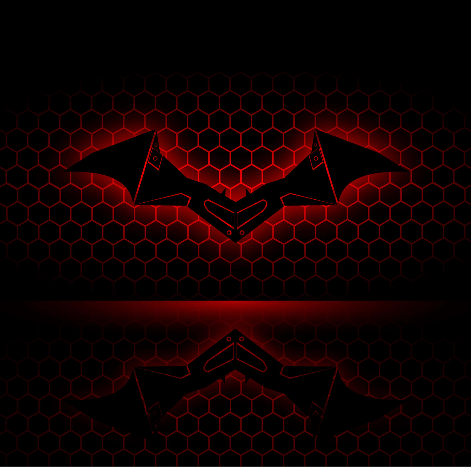 Logotipo Vermelho Do Batman Papel de Parede