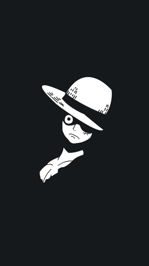 Luffy Black And White Wallpaper