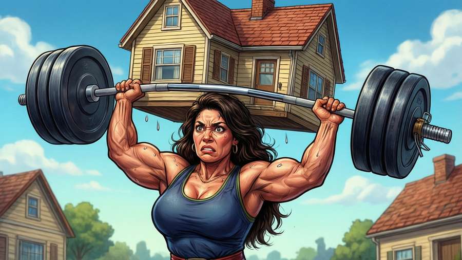 Luisa Madrigal lifting a house like a weightlifter. — Luisa Madrigal Picture