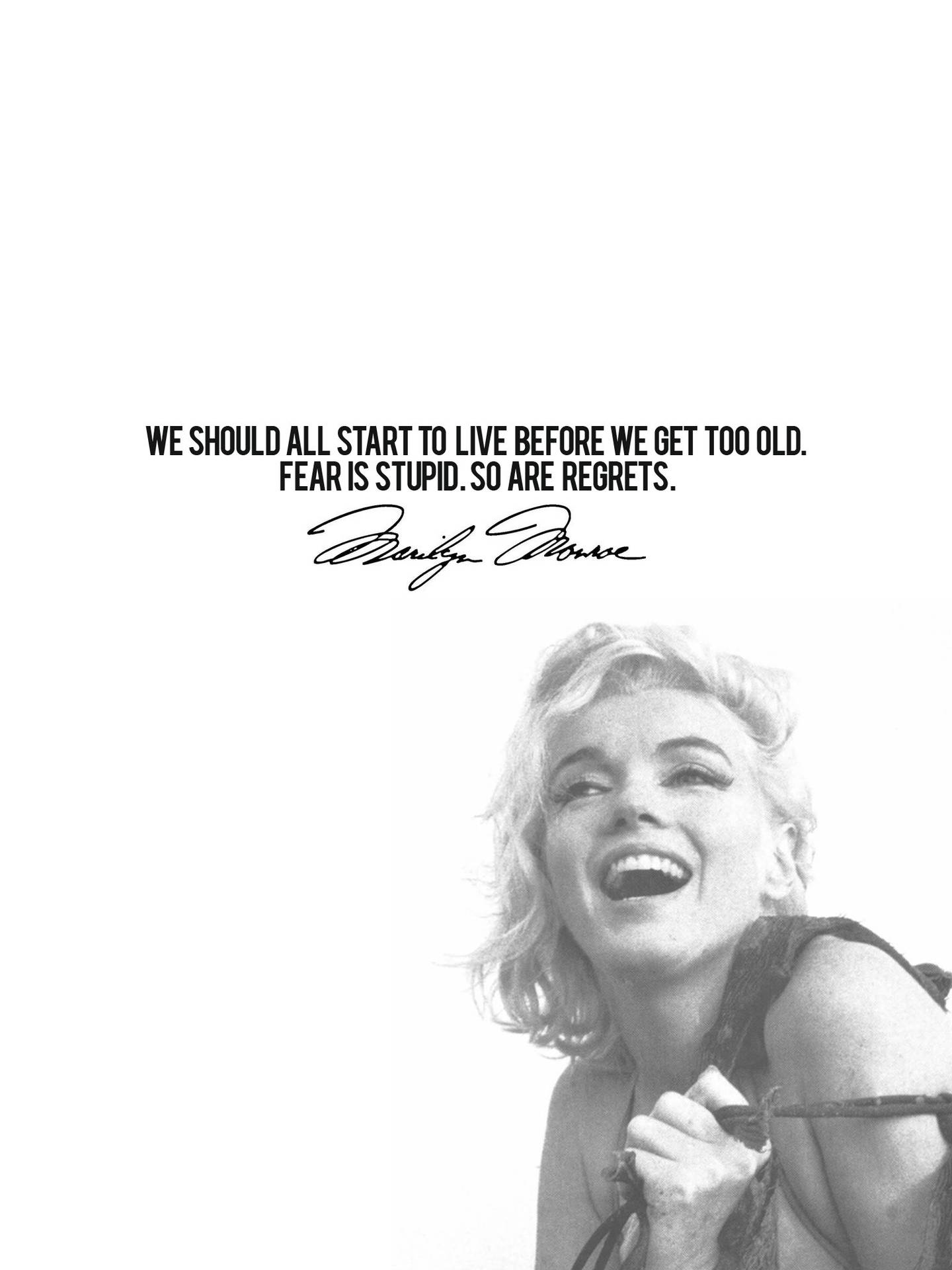 Marilyn Monroe Citater Wallpaper
