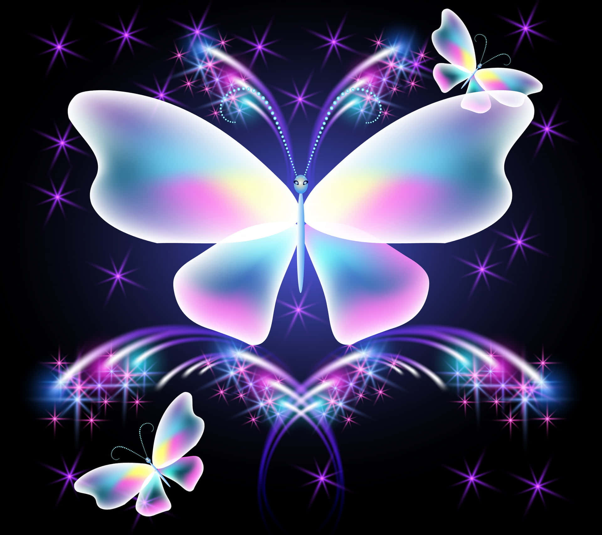 Mariposa Colorida Fondo de pantalla