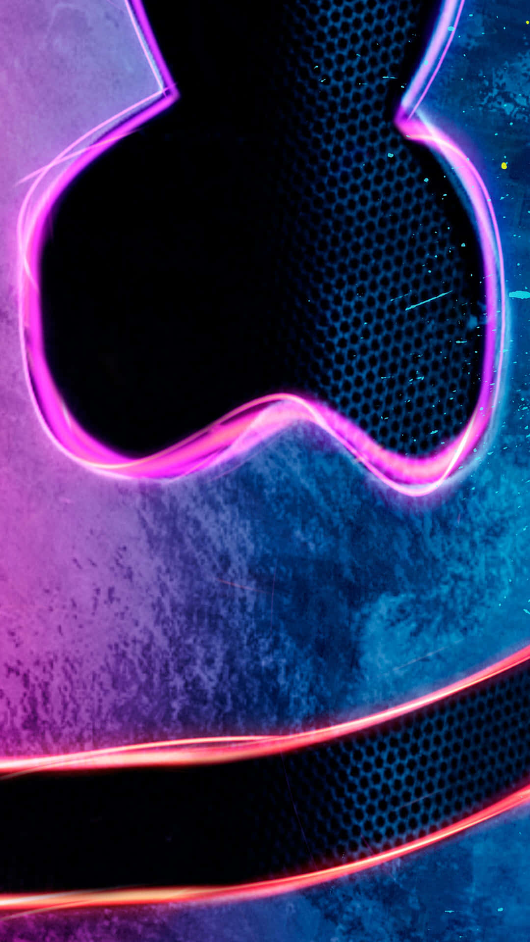 Marshmello Neon Iphone Wallpaper