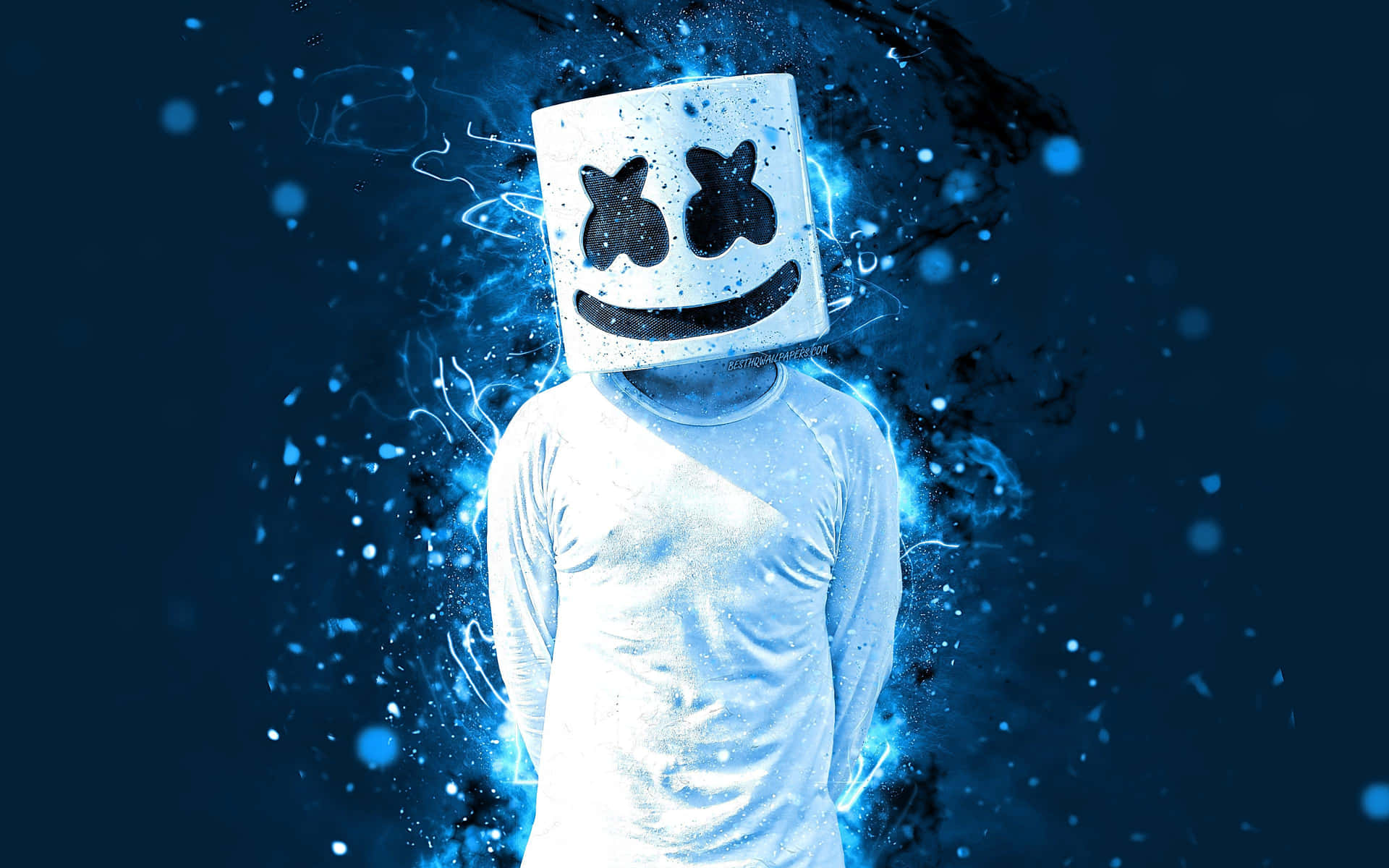 Marshmello Neon Iphone Bakgrunnsbildet