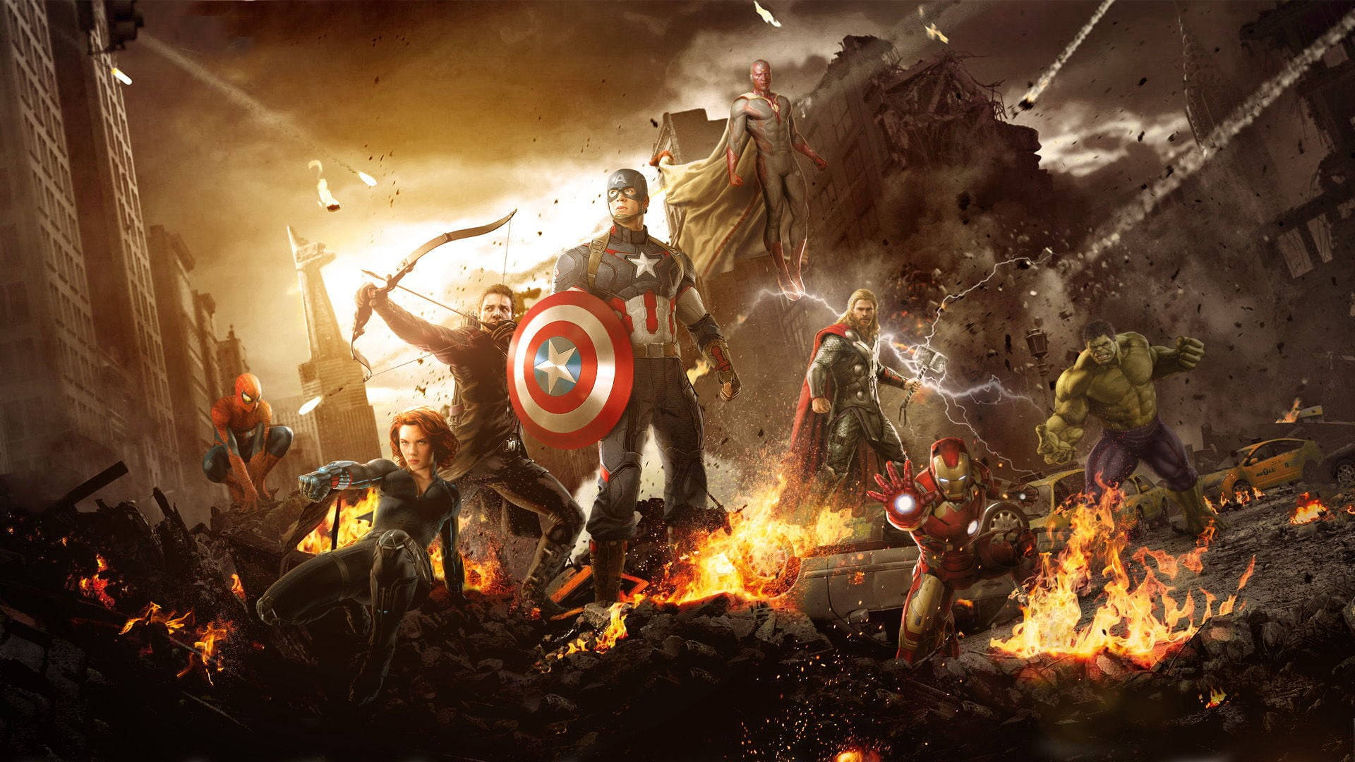 Marvel Avengers-hintergrundbilder