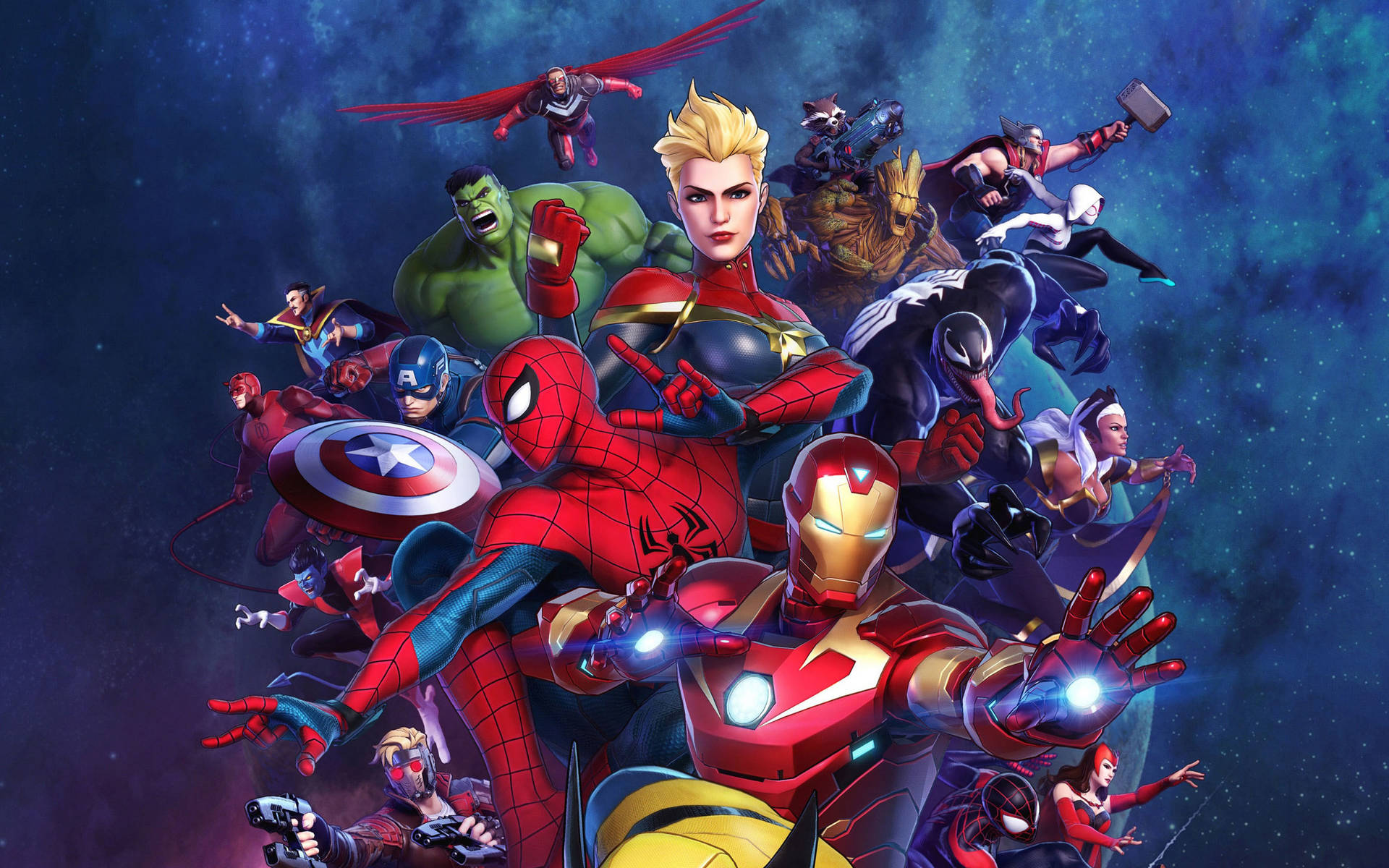 Marvel Superhelden Wallpaper