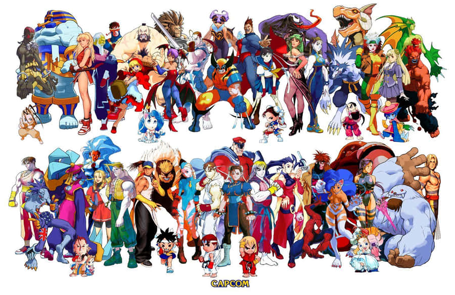 Marvel Vs Capcom Bakgrunnsbildet