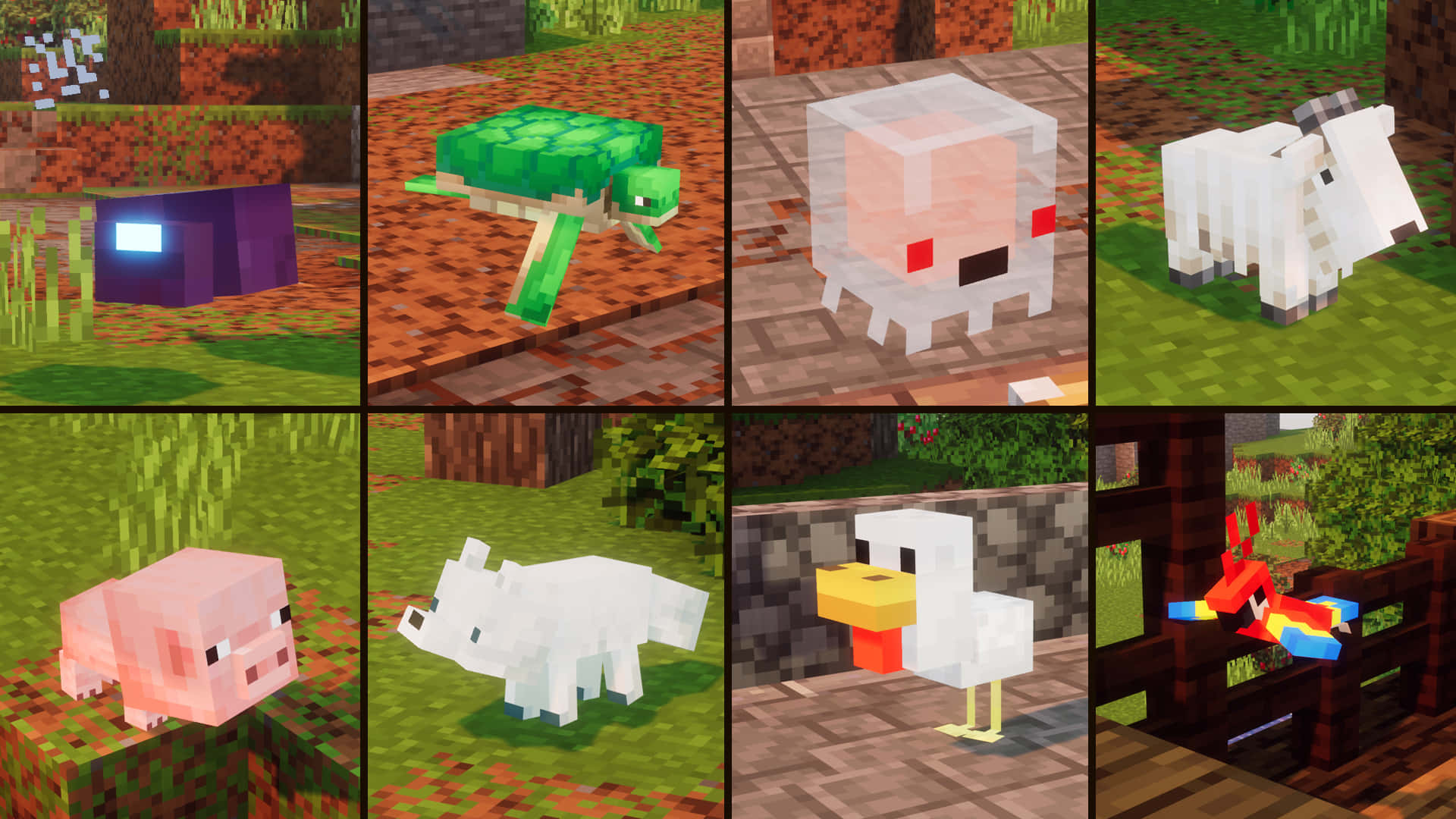 Mascotas De Minecraft Fondo de pantalla