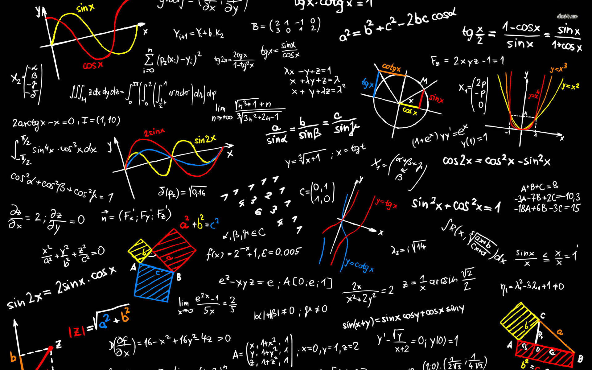 Premium Vector  Maths chalkboard  Math wallpaper Math design Math