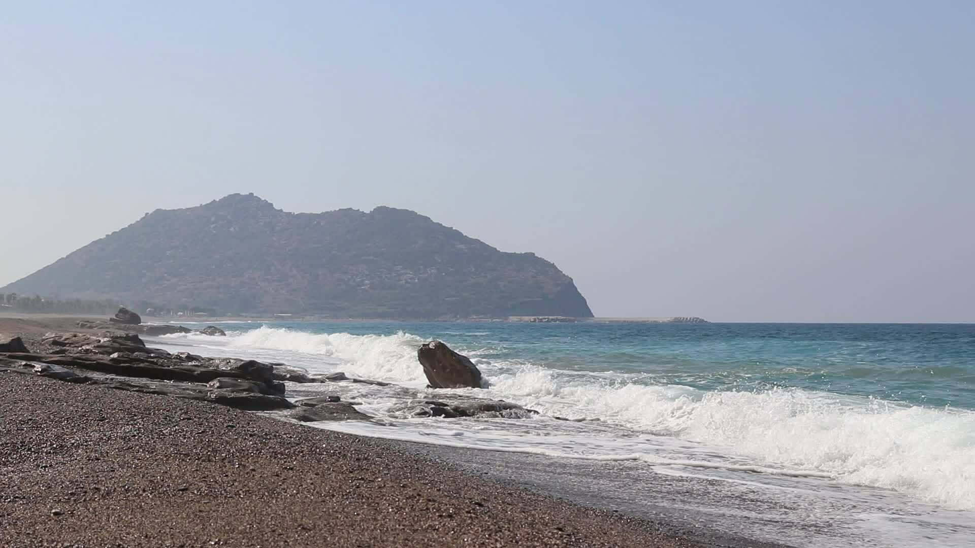 Mediterrane Strand Achtergrond