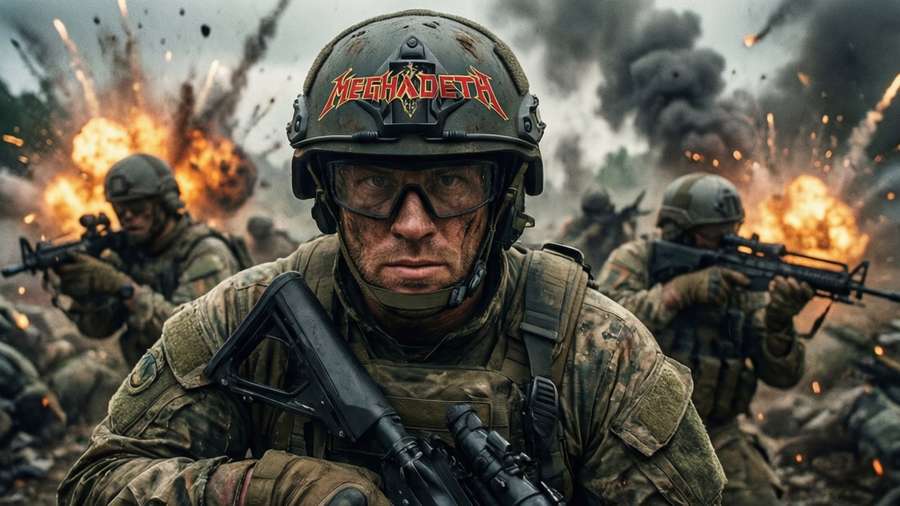 War scene referencing Megadeth song. — Megadeth Picture