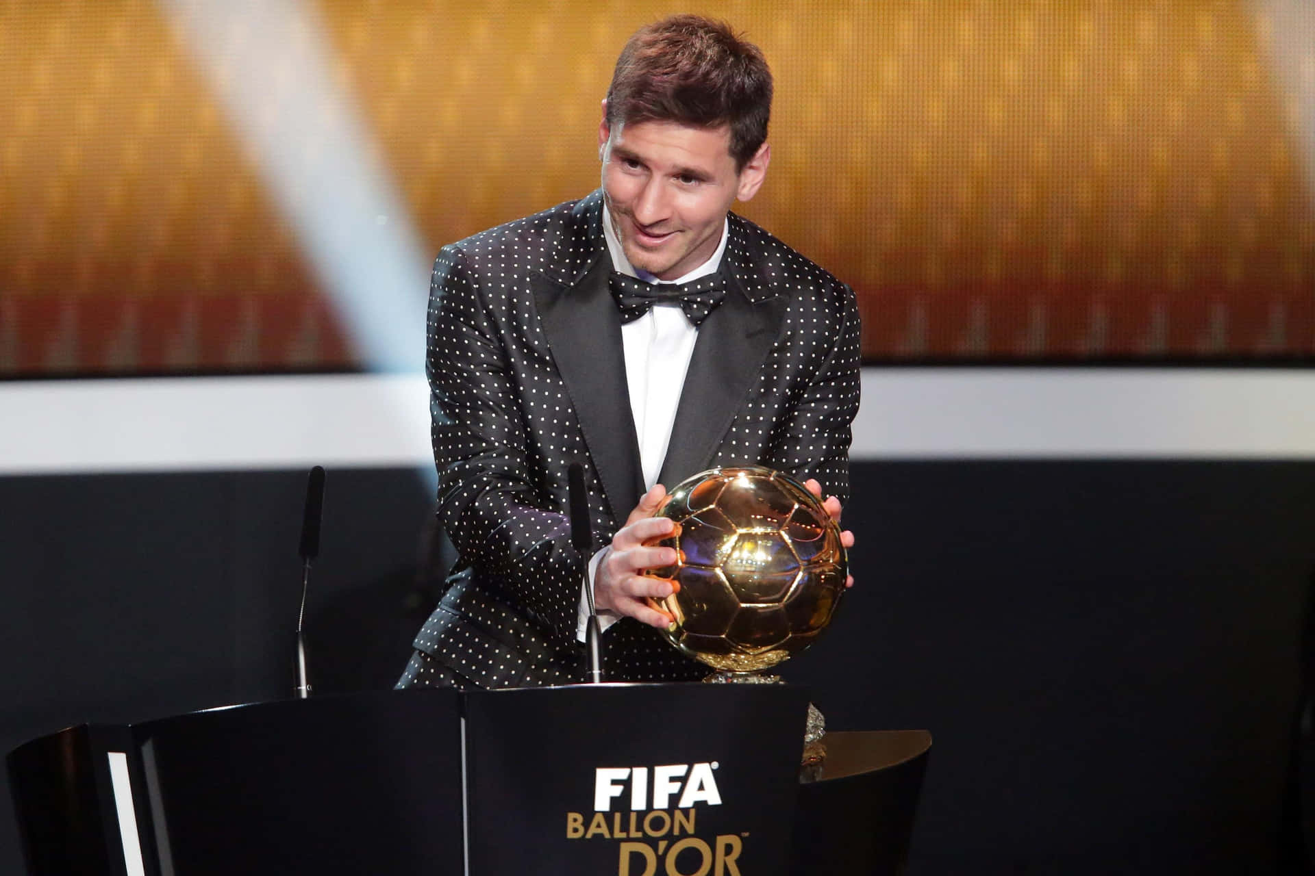 Messi Ballon D'or Achtergrond