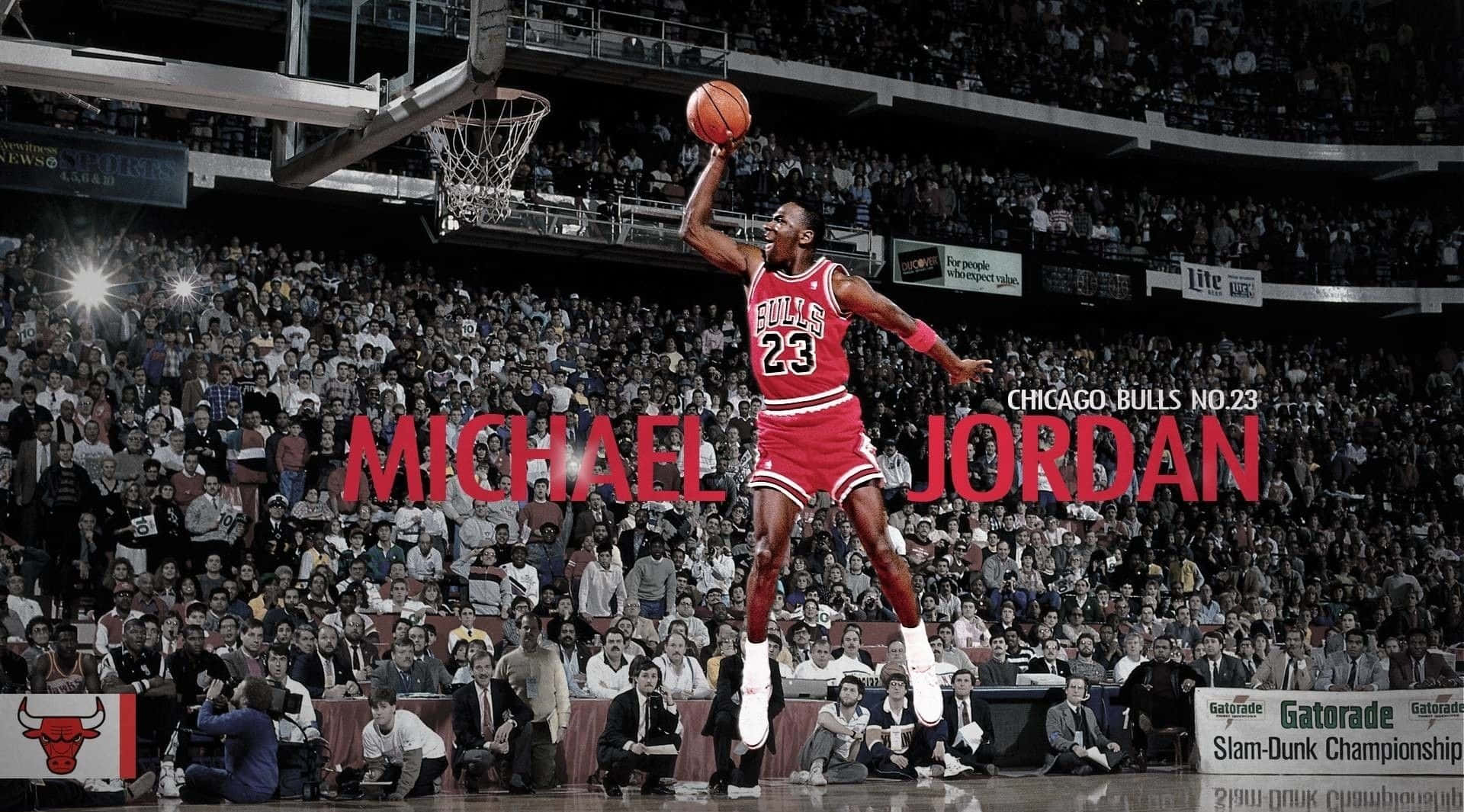 Michael Jordan Dunk Background Wallpaper