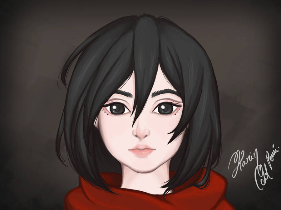 Mikasa Schattig Achtergrond