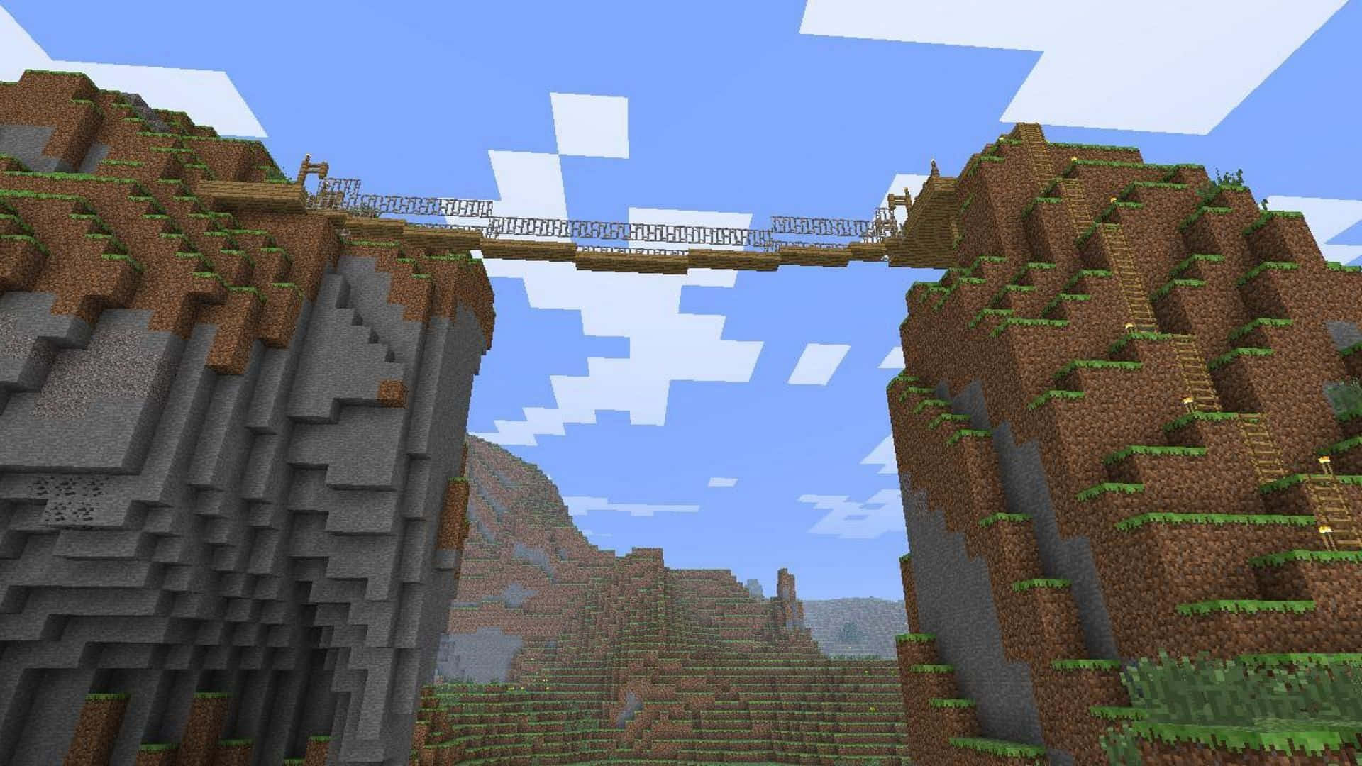 Minecraft Bridges Wallpaper