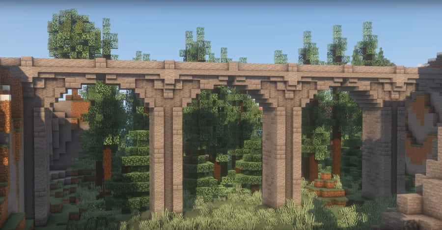 Minecraft Bridges Fond d'écran