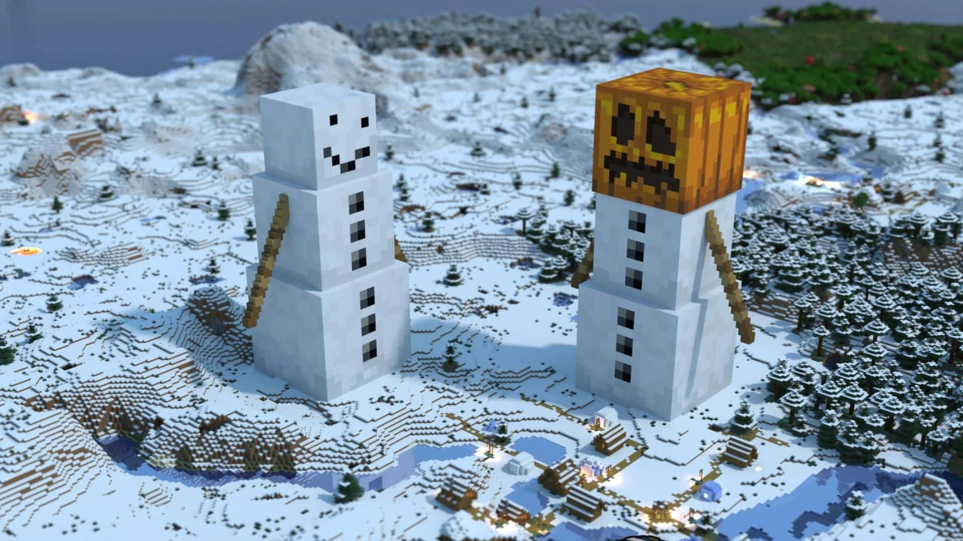 Minecraft Lumigolem Taustakuva