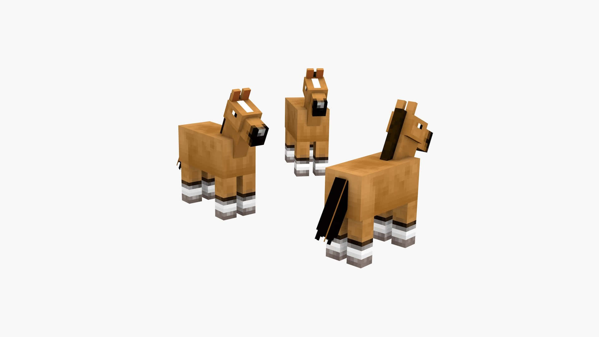 Minecraft Paarden Achtergrond