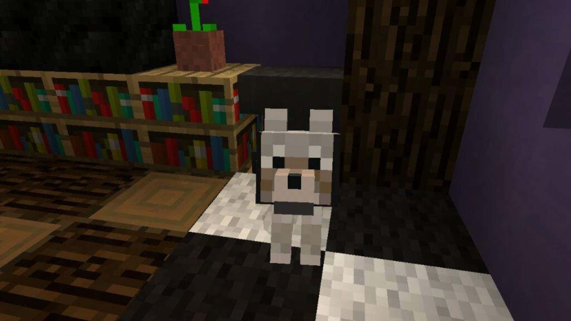 Minecraft Wolf Achtergrond