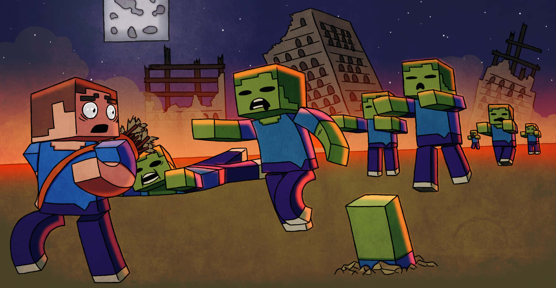 Minecraft Zombie Wallpaper