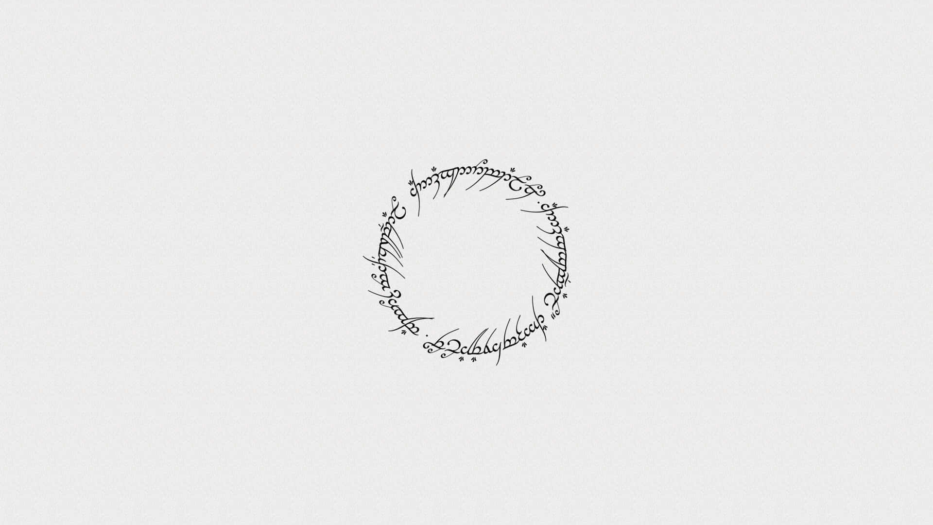 Minimalist Lord Of The Rings Achtergrond