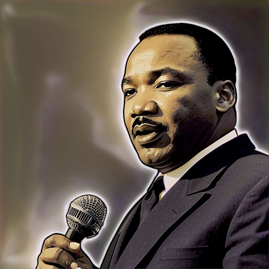 Martin Luther King Jr. hablando en un micrófono con traje — Mlk Fondos de pantalla