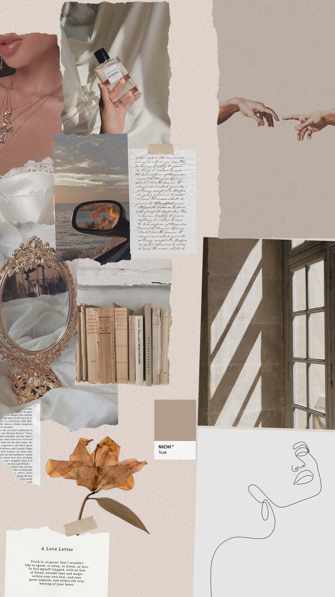 Moodboard Esthétique Fond d'écran