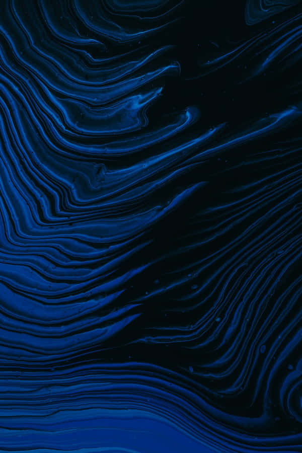 Mørkeblå Mønster Wallpaper