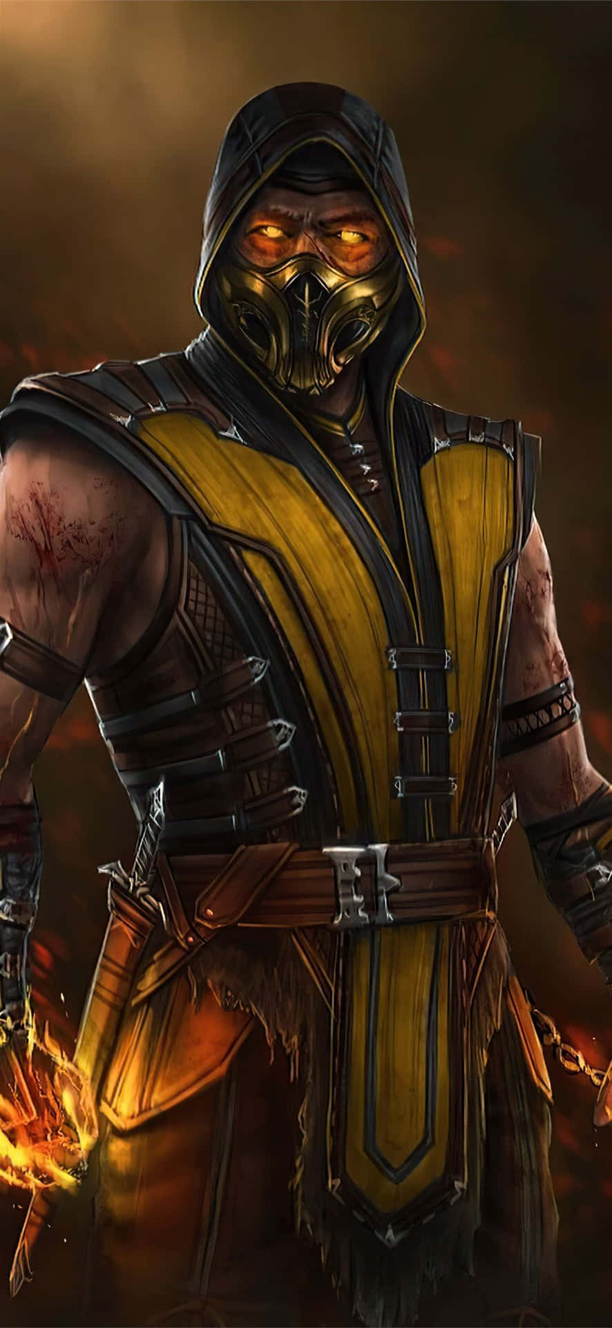 Mortal Kombat Scorpion Bakgrunnsbildet