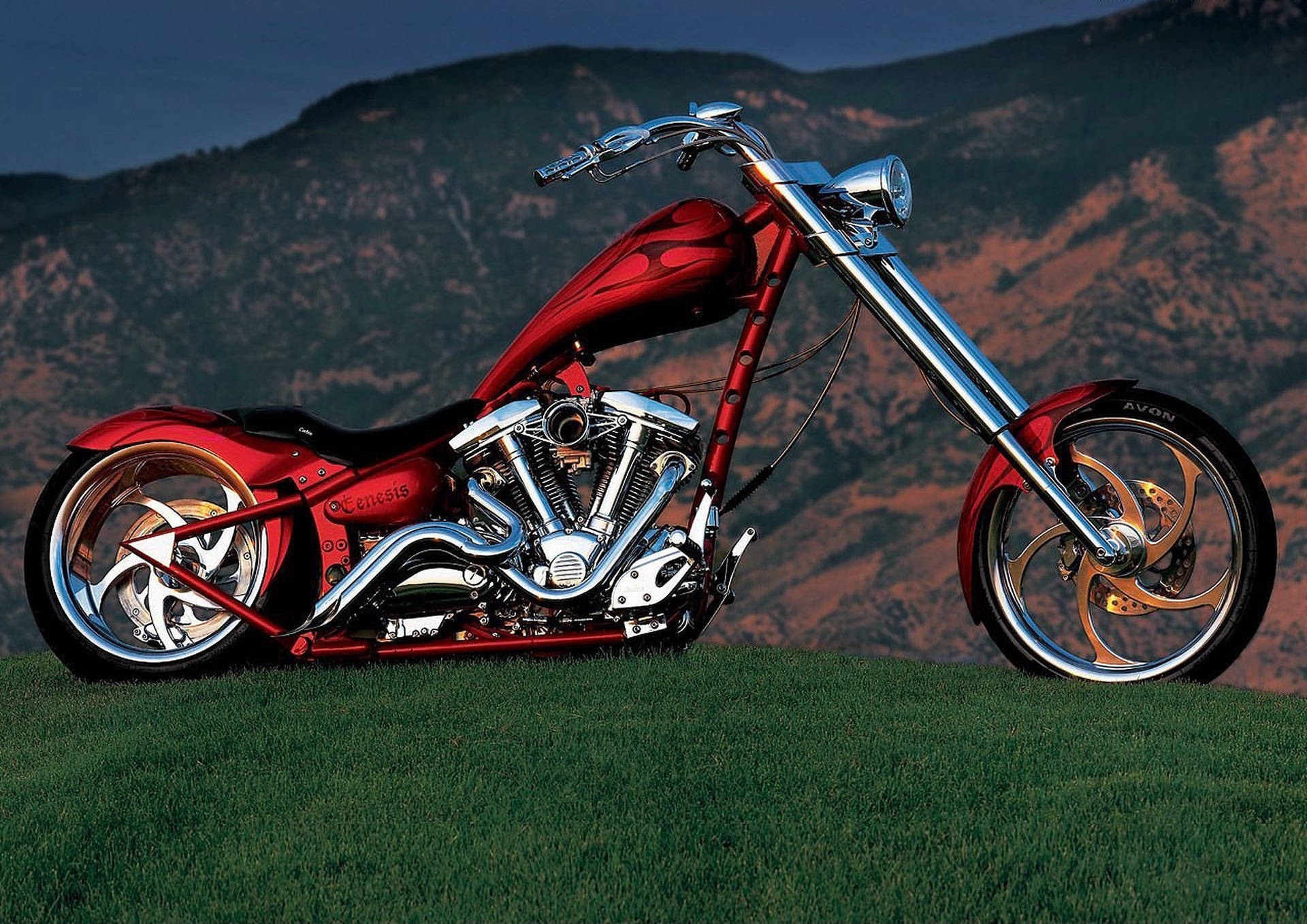 Motocicleta Chopper Fondo de pantalla