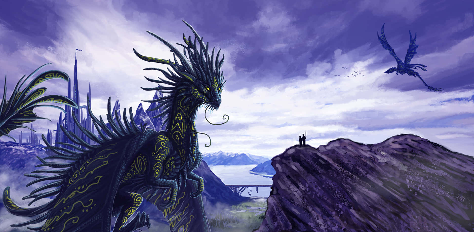 Mythical Dragon Bakgrunnsbildet