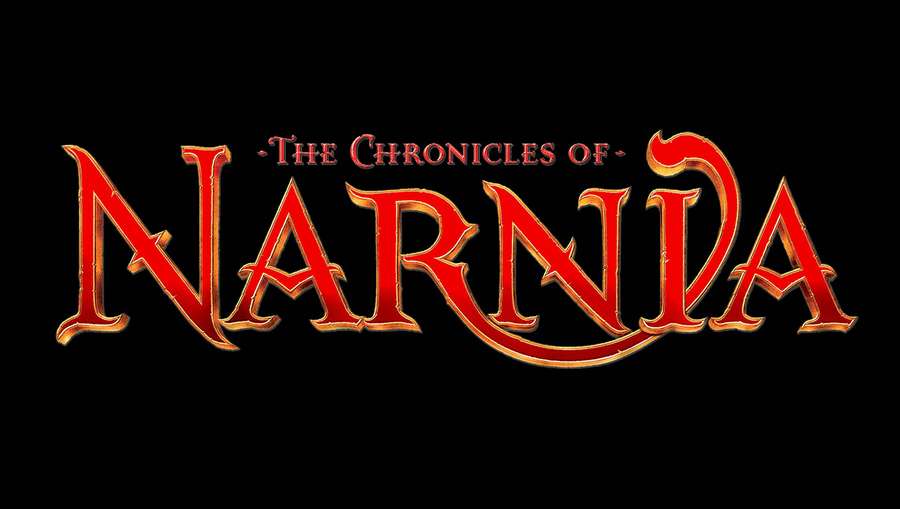 The Chronicles of Narnia title logo in red and gold on black background — Narnia Background