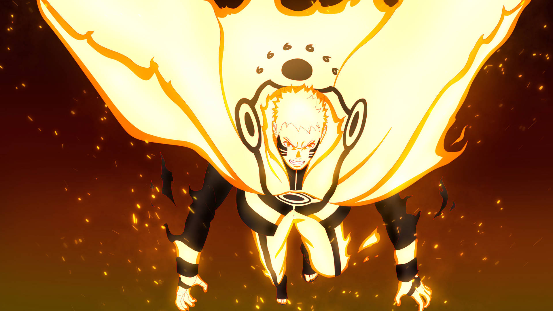 Naruto Amarelo Papel de Parede