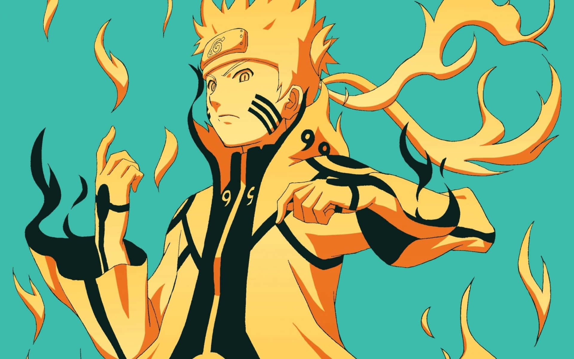 Naruto Fire Background Wallpaper