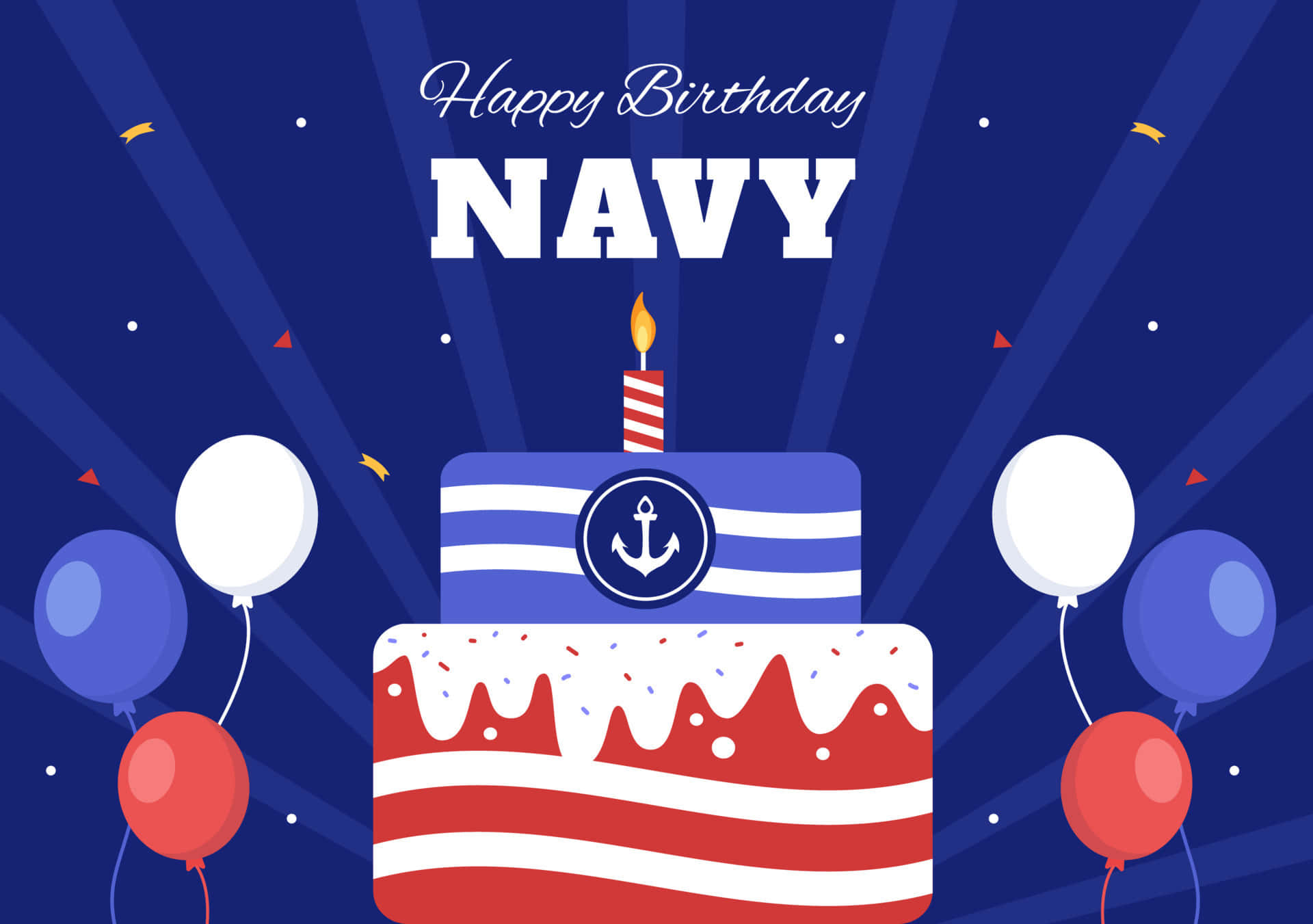 Navy Birthday Wallpaper