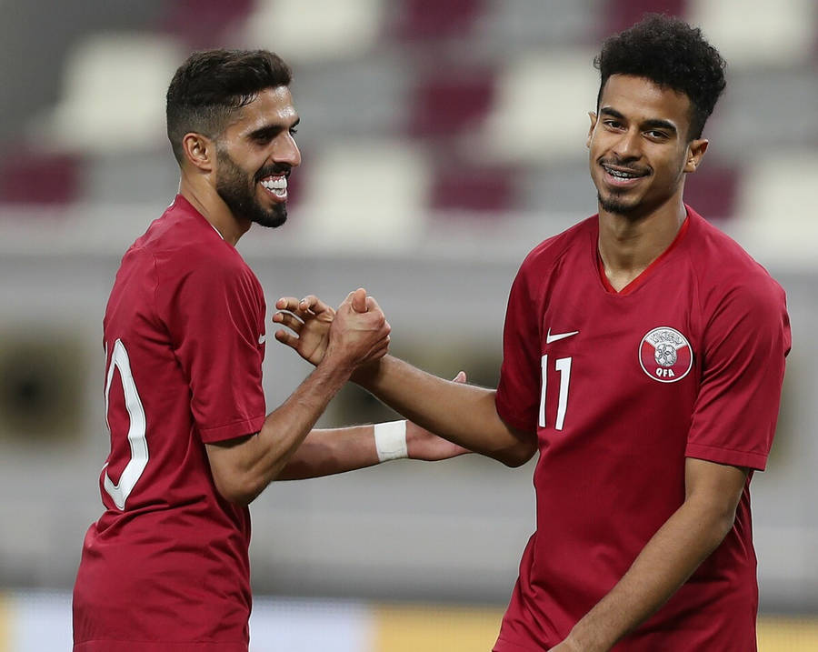 Nazionale Di Calcio Del Qatar Sfondo