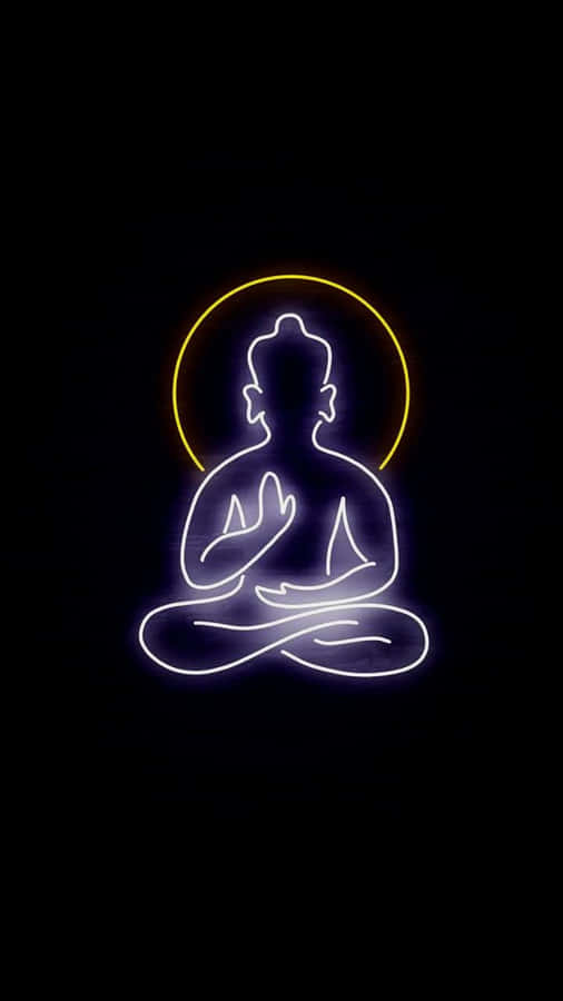 Neon Buddha Achtergrond