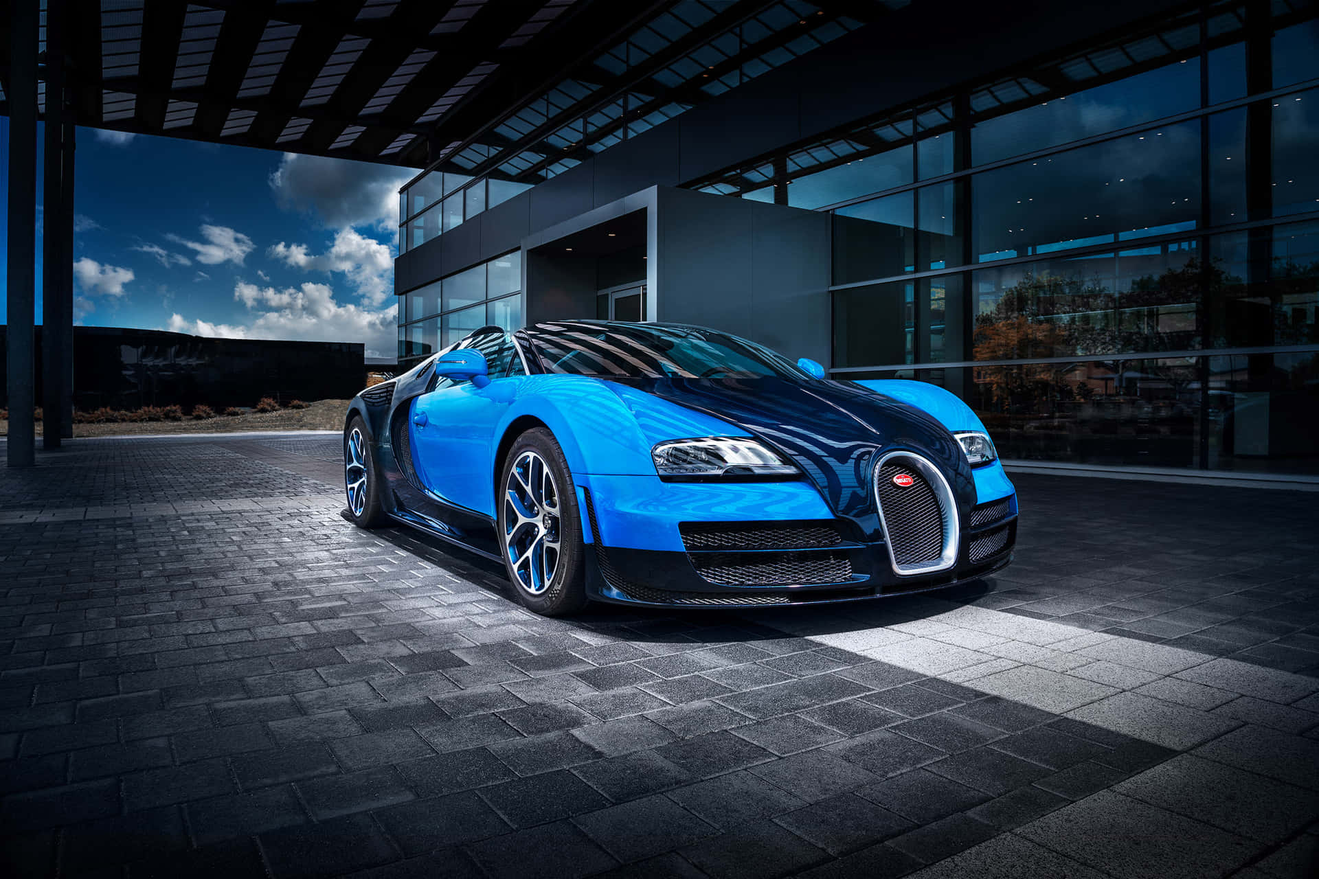 Neon Bugatti Achtergrond