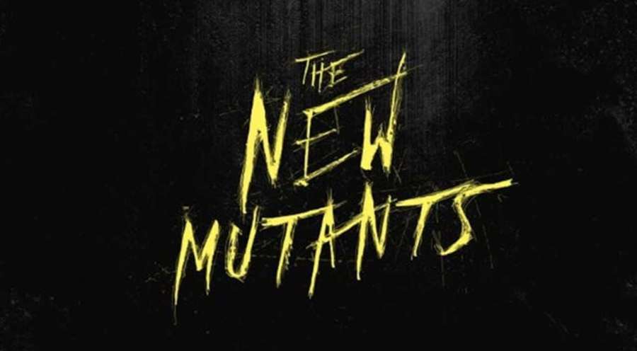 Yellow graffiti-style text reading The New Mutants on a black background. — New Mutants Wallpaper