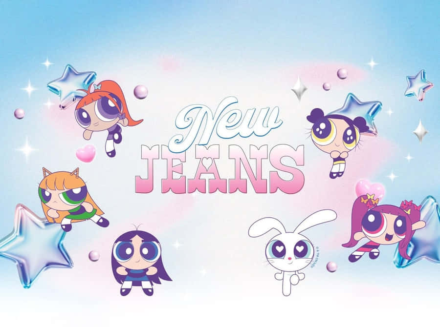 Newjeans Powerpuff Girls Bakgrunnsbildet