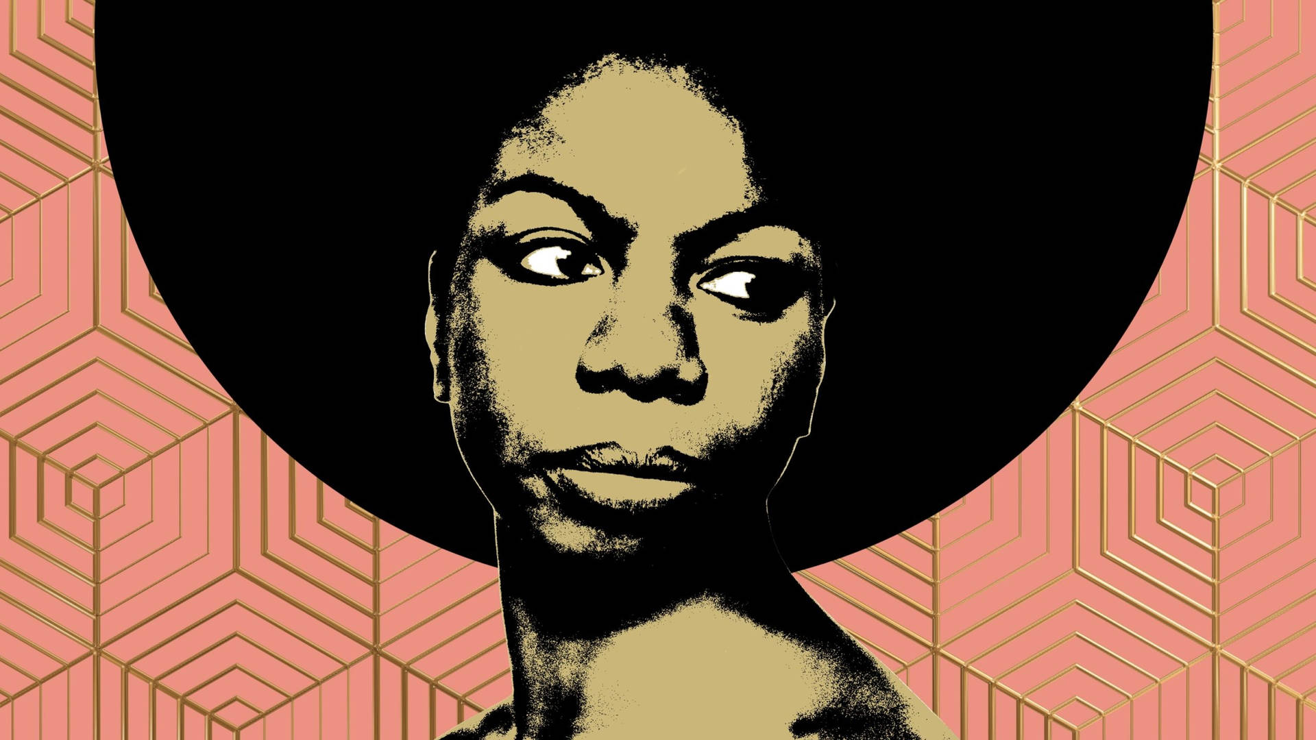 Nina Simone Background Wallpaper