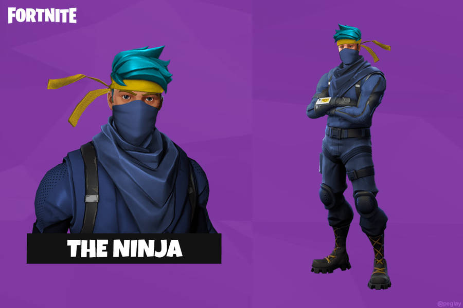 Ninja Fortnite Achtergrond